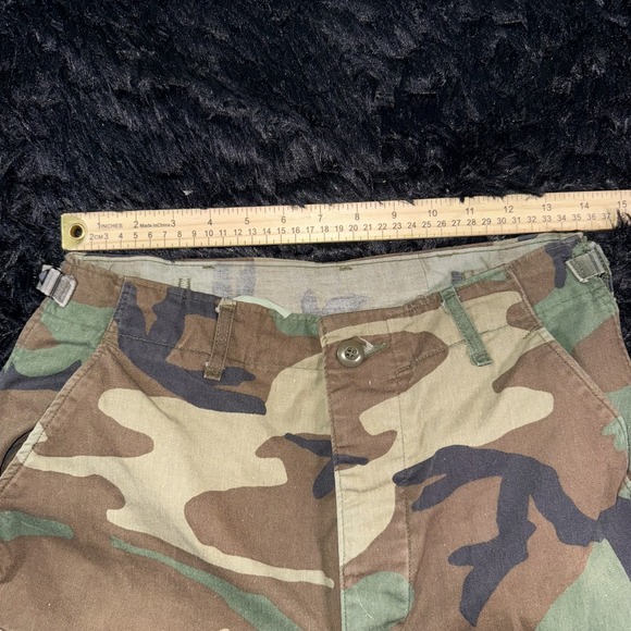 Vintage US Army Pants Mens Small Regular Woodland Camo BDU Combat Military 80s - Picture 4 of 11
